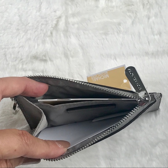 Michael Kors Jet Set Travel Coin Pouch pearl grey - Picture 6 of 7